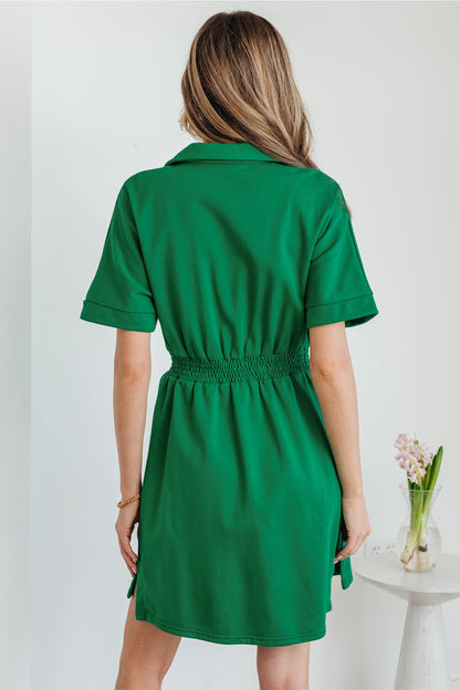 Threaded Pear Lakelynn Short Sleeve Mini Dress
