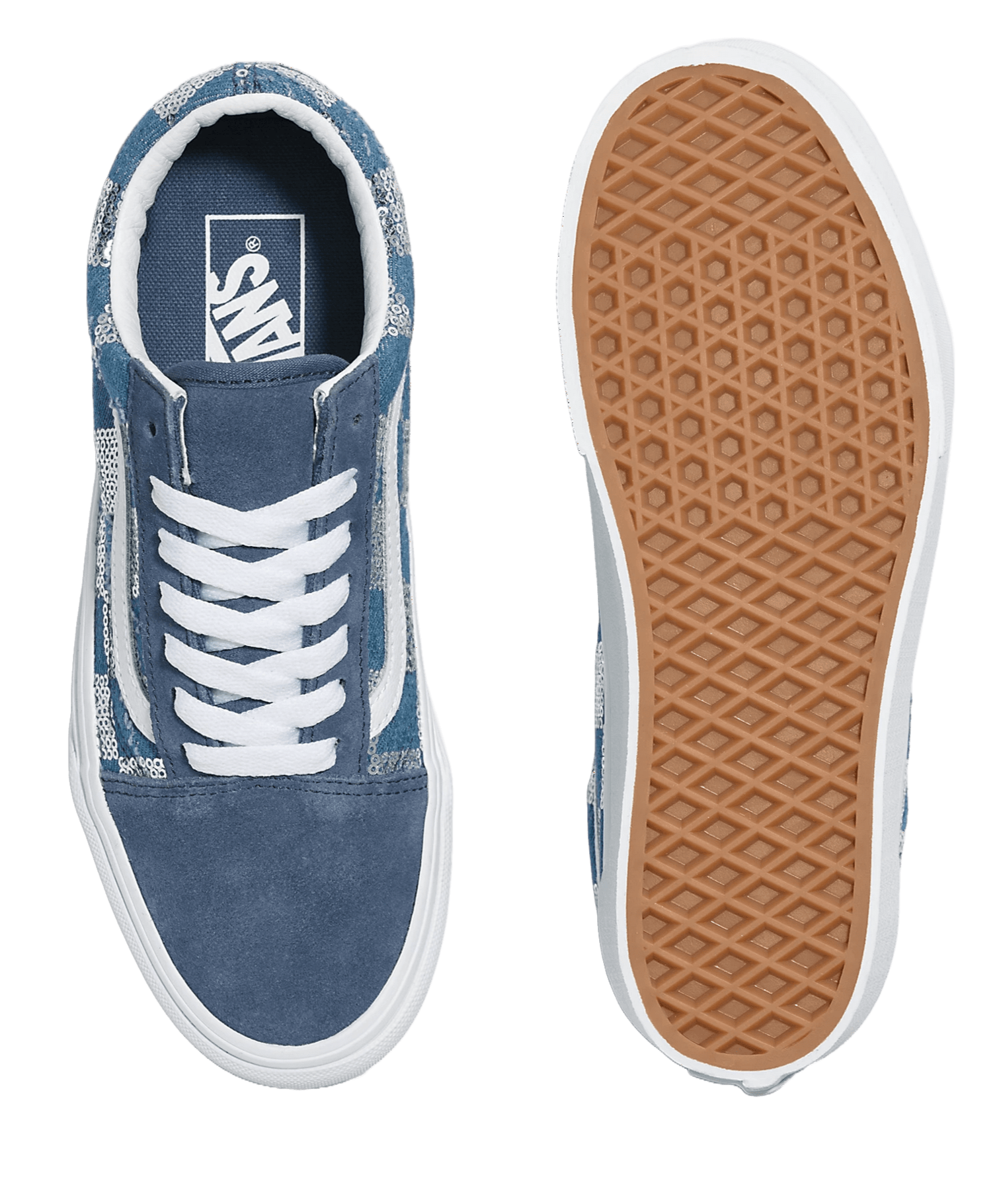 Glimmr Check/Vintage Indigo-