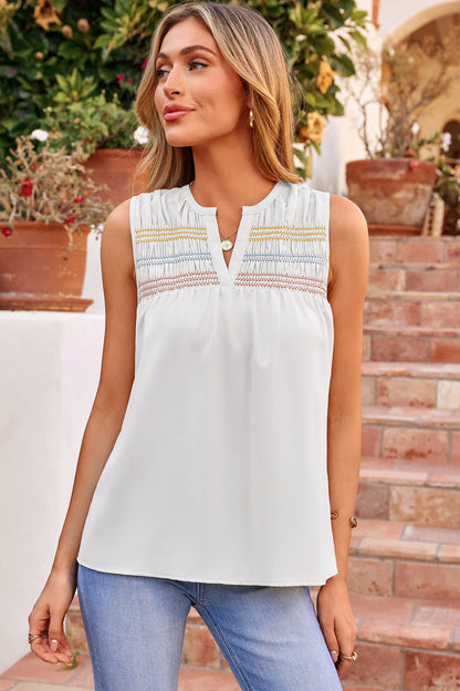 Threaded Pear Rebekah Stitch Sleeveless Shift Top