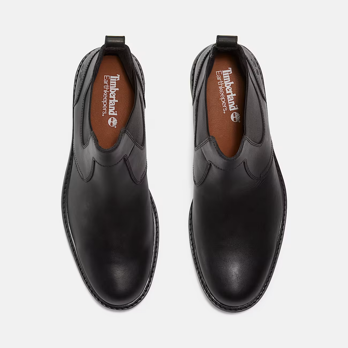 Timberland Stormbucks Waterproof Chelsea Men's Boots — Black Leather