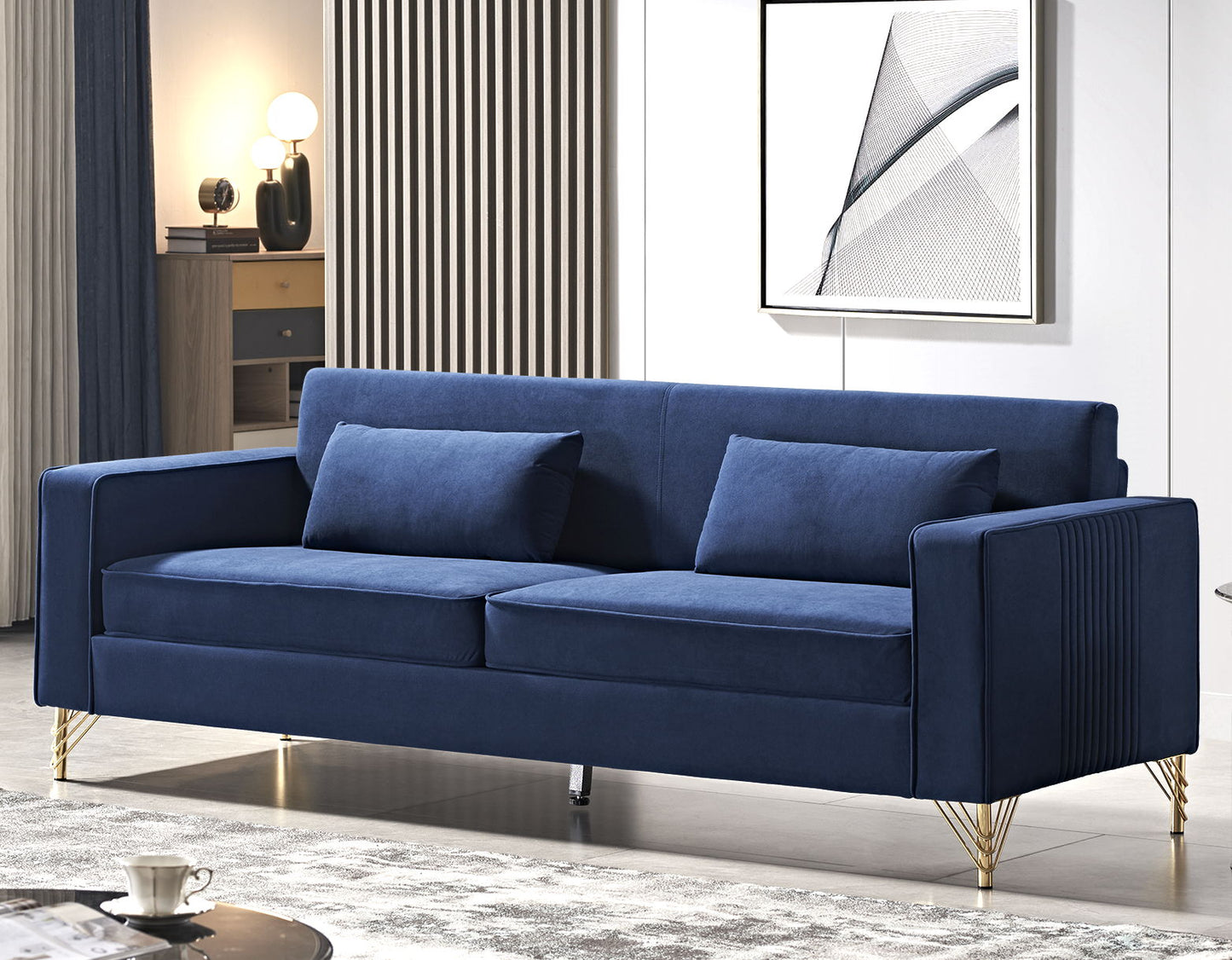 Aesthetic 3 Seater Couch With Classic Modern Appeal and Luxurious Soft Comfort