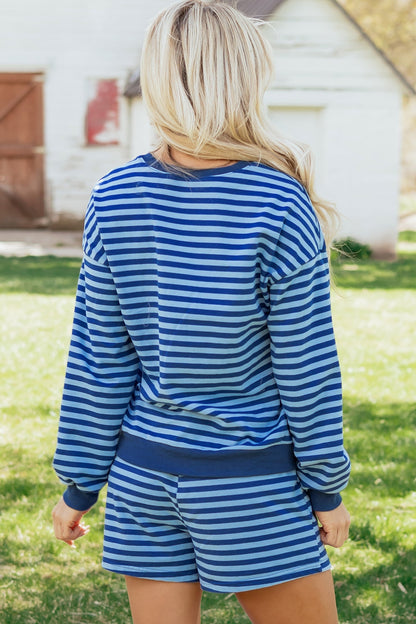 Threaded Pear Chloe Casual Short Set Long Sleeve Top Set