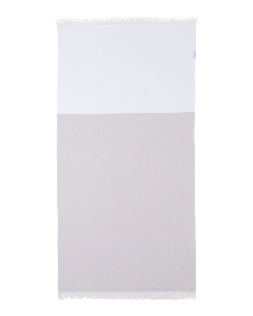 Barefoot Dreams Color Block Organic Cotton Oversized Towel