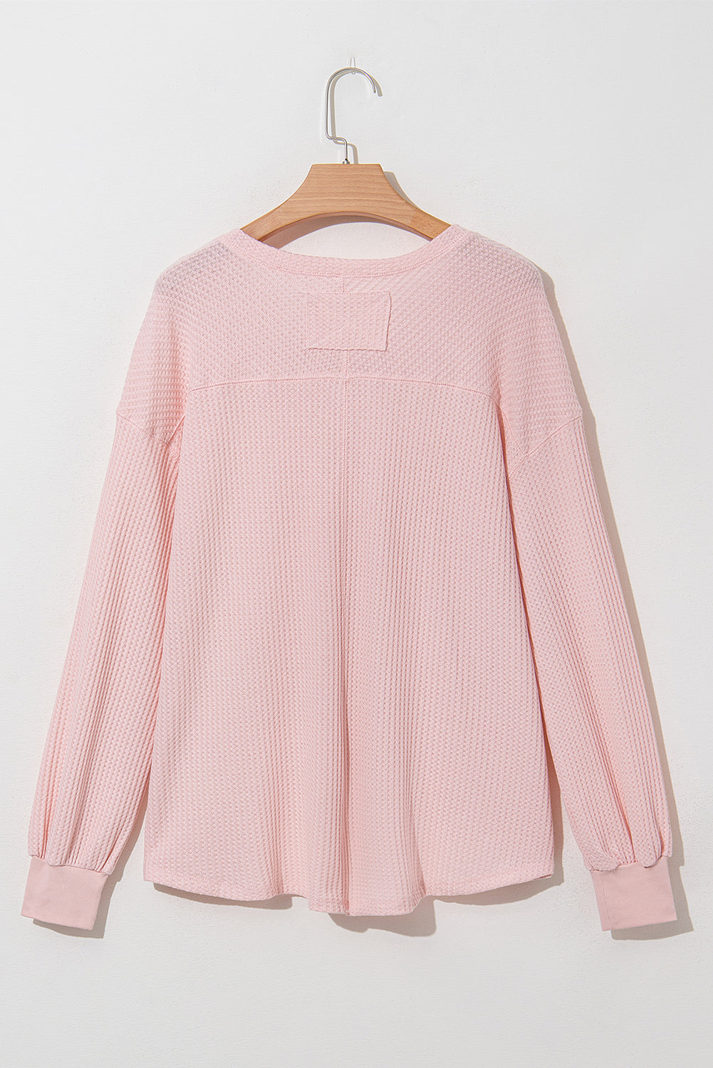 Threaded Pear Talinia Shoulder Loose Blouse Long Sleeve Top
