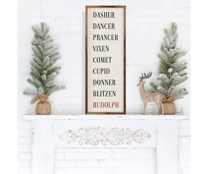 Kendrick Home Santa's Reindeer White 2