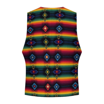 Baha Ranch Southwest Serape Men's Sleeveless Suit Vest