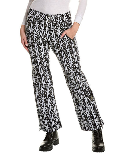 V PRINT BLK/WHT-