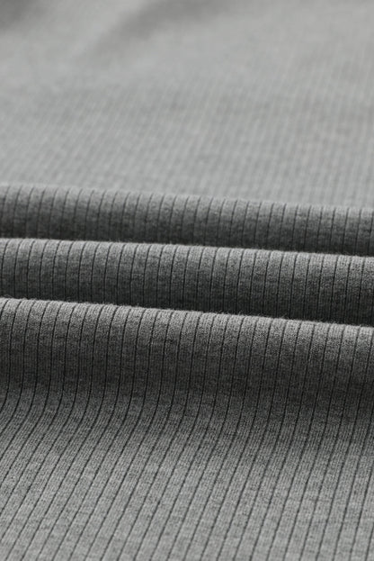 Threaded Pear Elizabeth Crewneck Ribbed top Long Sleeve Top