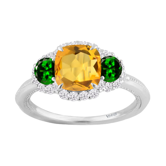 Yellow, Green, White-