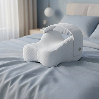 Memory Foam Knee Pillow for Side Sleepers – Leg Gap Support for Hip & Back Pain Relief