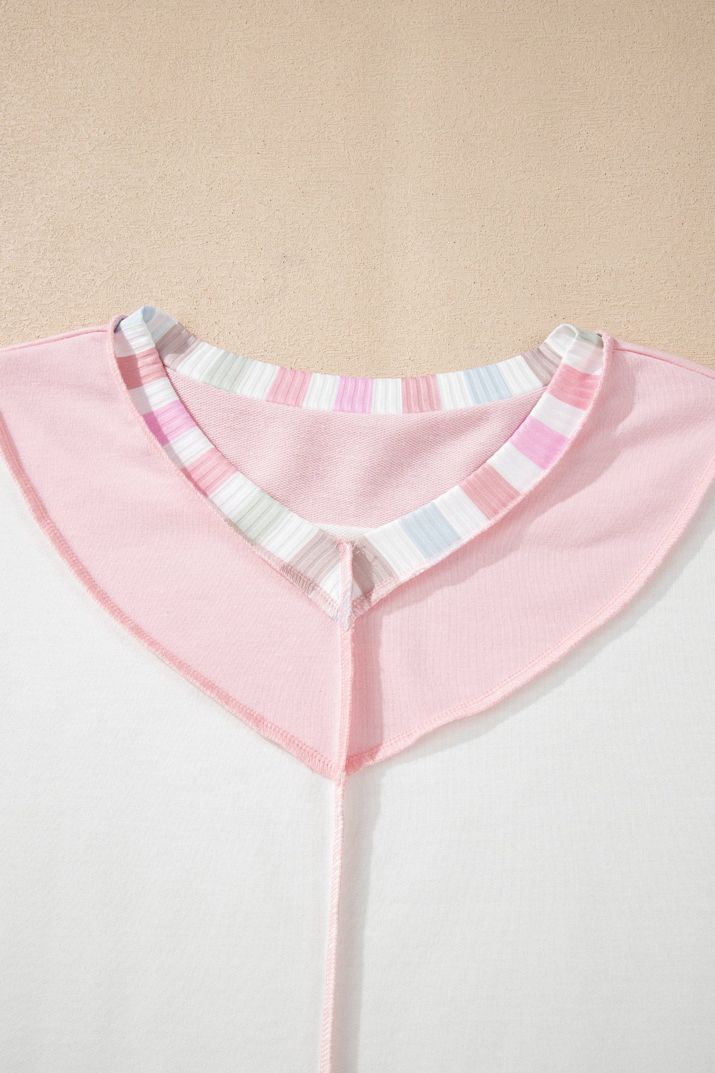 Threaded Pear Promise Color Block Loose Long Sleeve Top