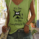 Square face cat green