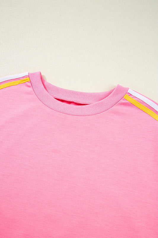 Threaded Pear Milan Contrast Crewneck T Shirt