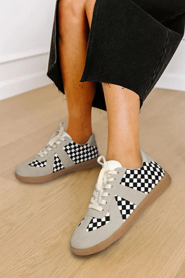 Threaded Pear Avery Up Flat Leatherette Shoes