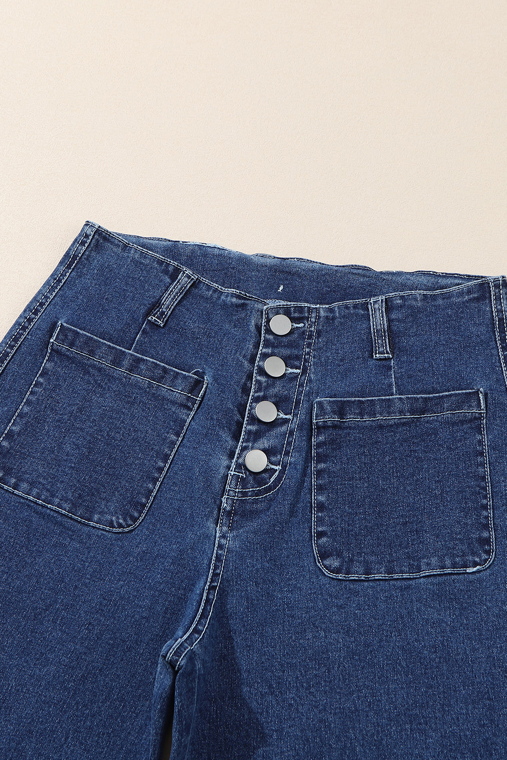 Threaded Pear Mckinley Wide Leg Cropped Jeans