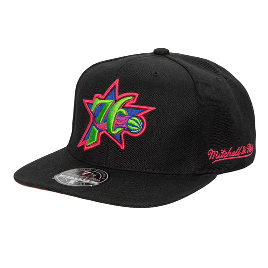 Mitchell & Ness Men's NBA Color Bomb Fitted Hwc 76Ers Fitted Caps
