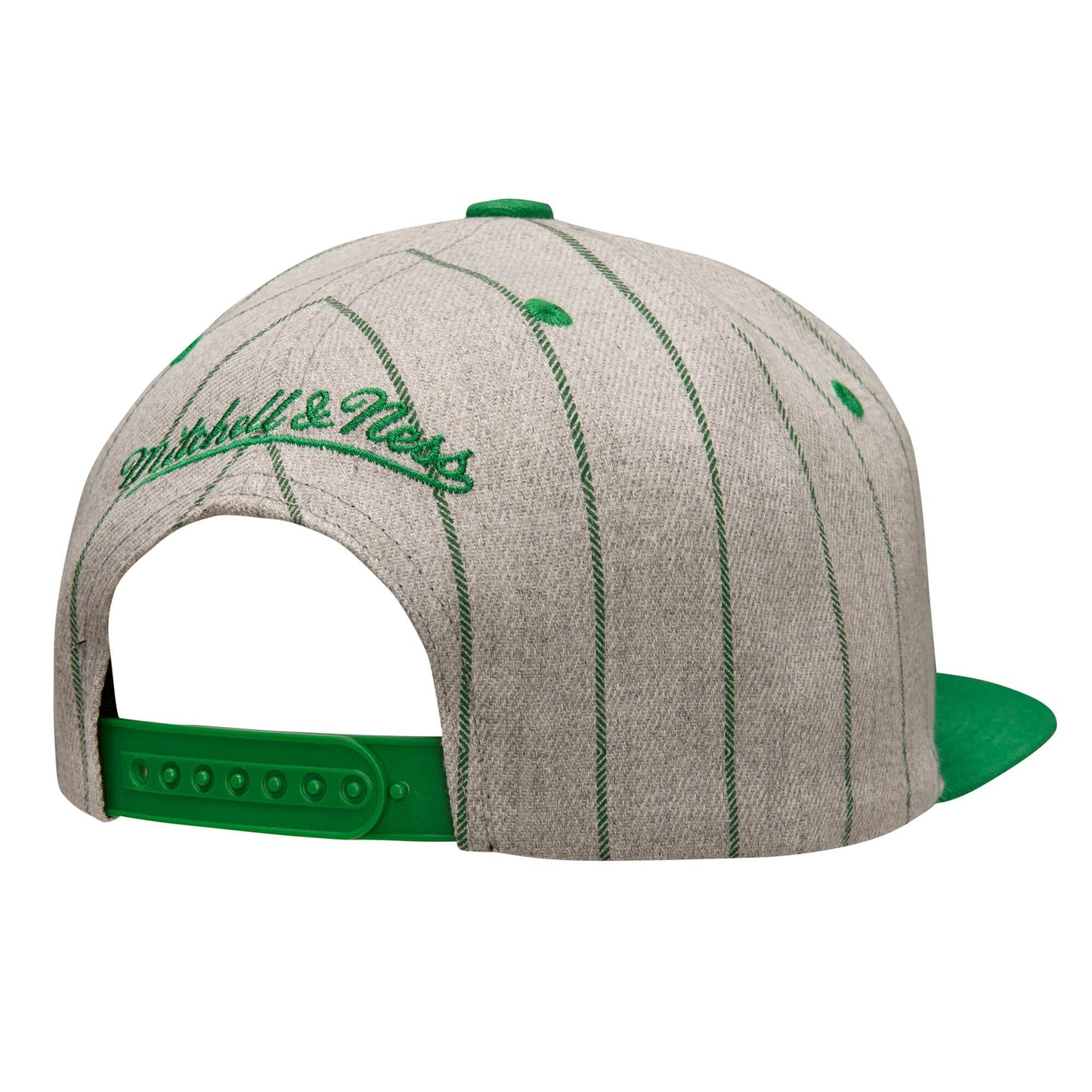 Men's Mitchell & Ness NBA Gray Pin Pop Snapback Bucks