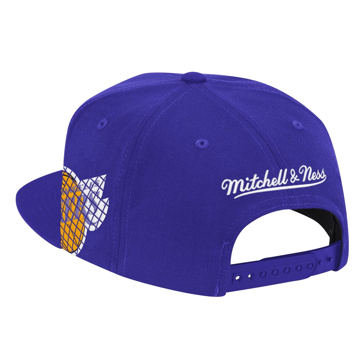 Men's Mitchell & Ness NBA The Grid Snapback NBA Lakers