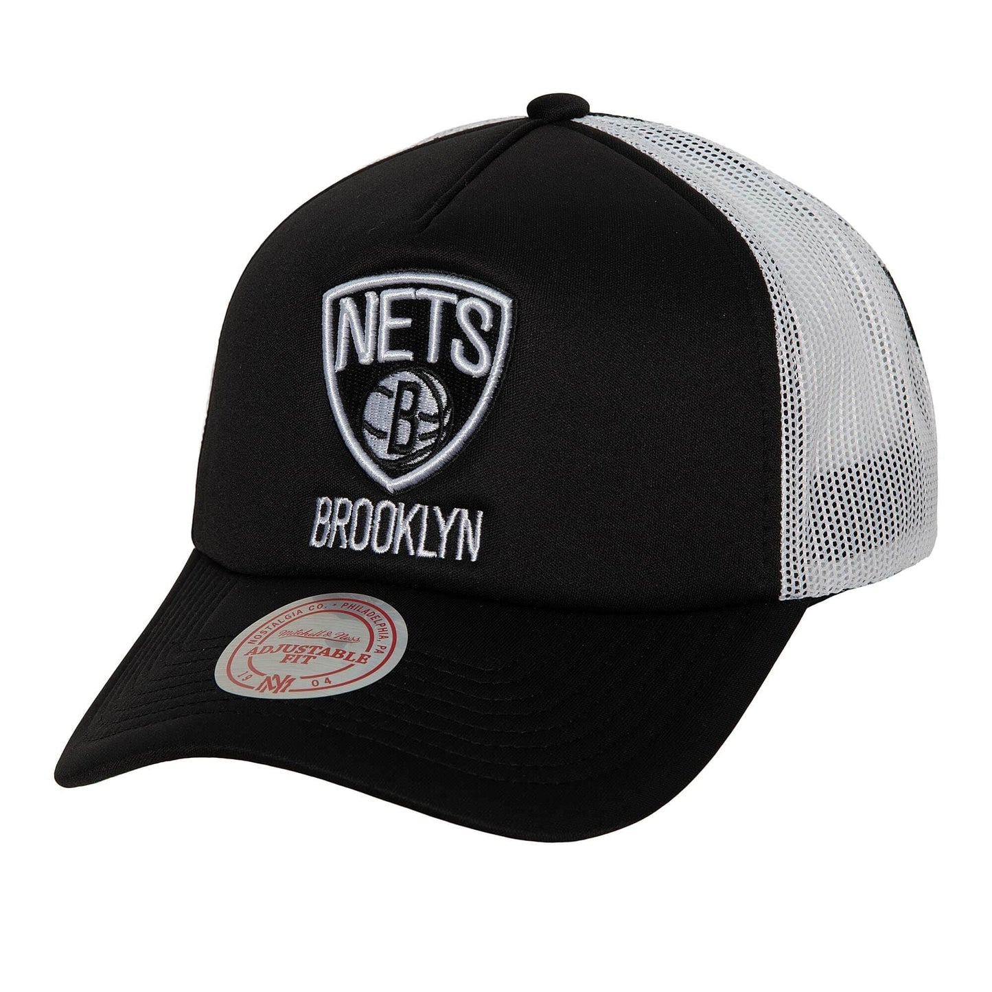 Men's Mitchell & Ness NBA Off The Backboard Trucker Nets