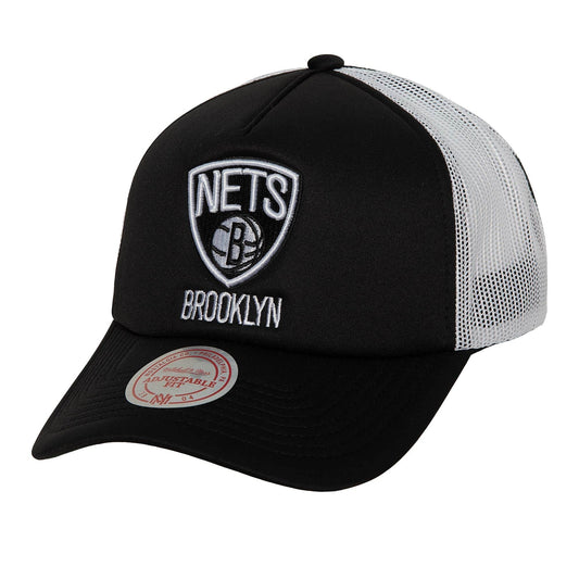 Men's Mitchell & Ness NBA Off The Backboard Trucker Nets