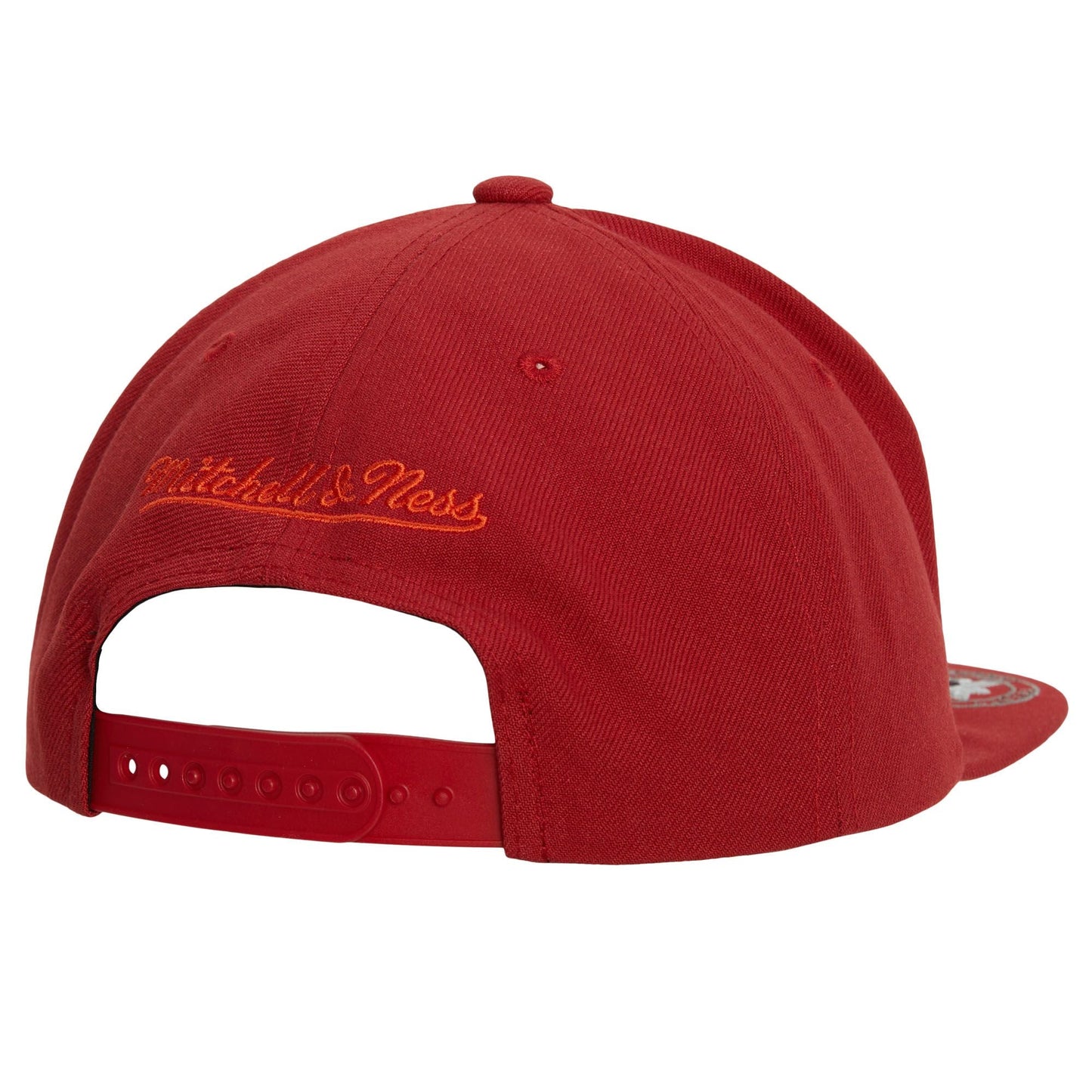 Men's Mitchell & Ness NBA Front Face Snapback Hwc Heat - Red