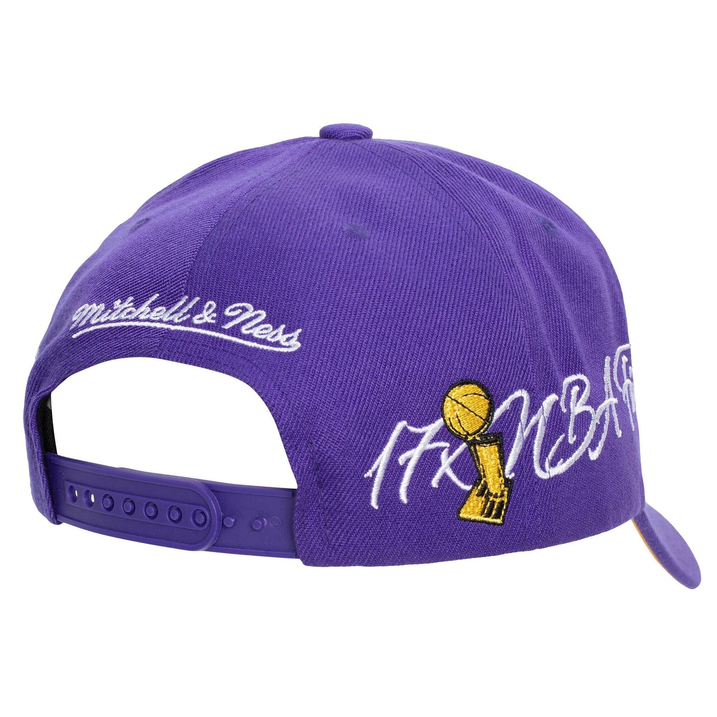 Men's Mitchell & Ness NBA Champ Wrap Pro Snapback Lakers - Purple
