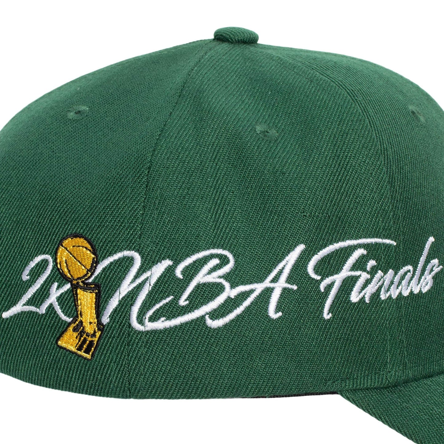 Men's Mitchell & Ness NBA Champ Wrap Pro Snapback Bucks - Green