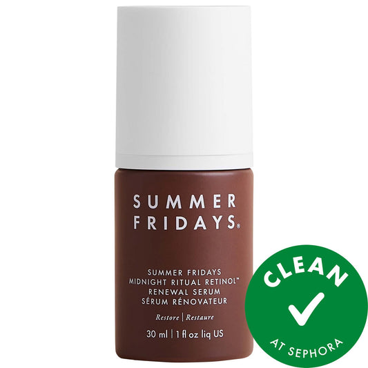 Midnight Ritual Retinol Renewal Serum: Gentle Anti-Aging for Sensitive Skin | Reduce Fine Lines, Wrinkles, & Discoloration with Vegan Retinol