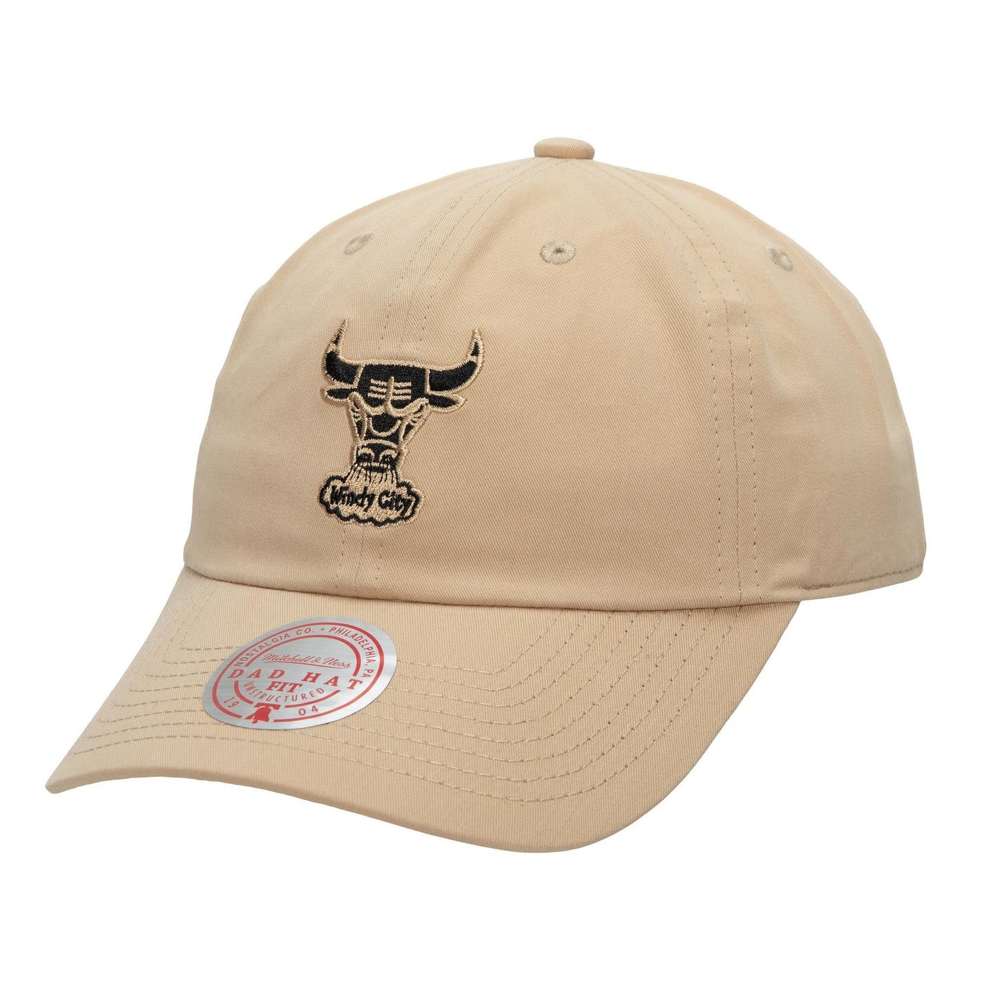 Women's Mitchell & Ness NBA Khaki Black Strapback Hwc Bulls - Tan