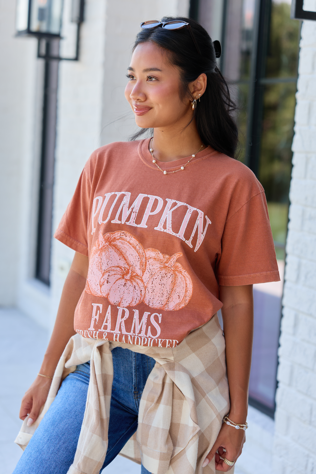 Pumpkin Farms Rust Graphic Tee