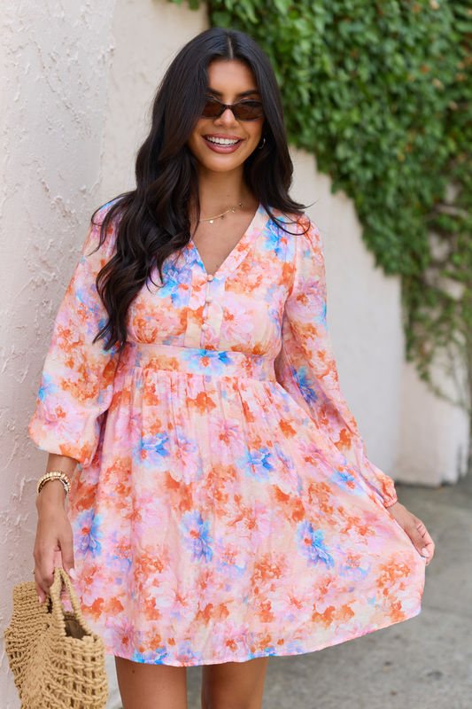 Wildflower Dream Floral Long Sleeve Dress
