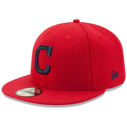 New Era Men's MLB Authentic Collection On Field 59Fifty Fitted Cap Cleveland Indians Hats
