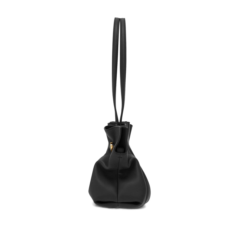 Ferragamo Soft Black Shoulder Bag