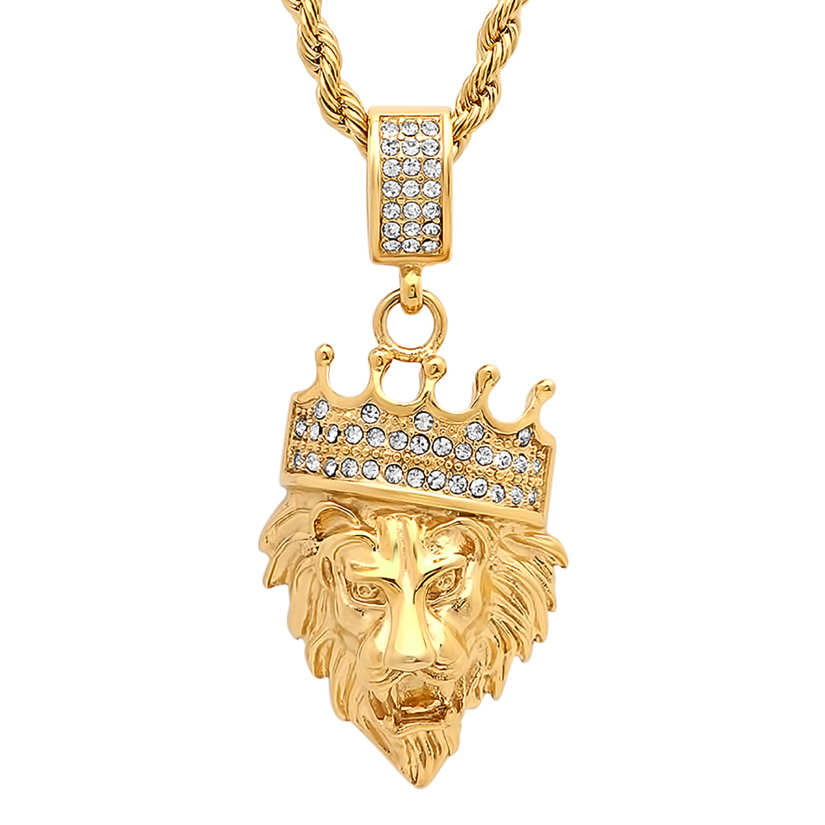 Crowned Lion Legacy Pendant Necklace
