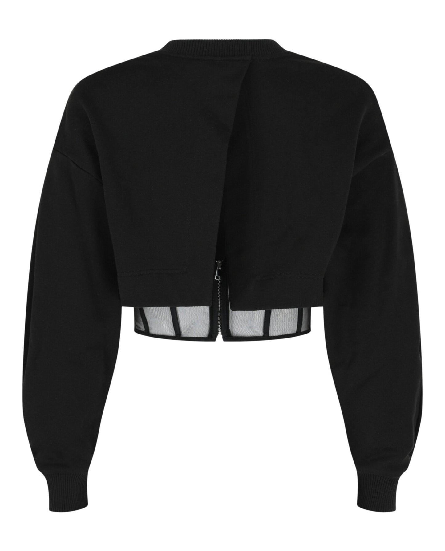 Alexander McQueen Layered Cropped Sweatshirt