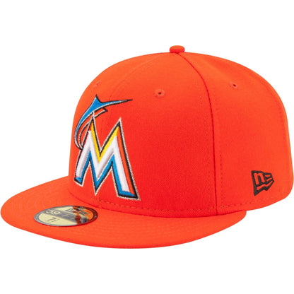 New Era Men's MLB Authentic Collection On Field 59Fifty Fitted Cap Miami Marlins