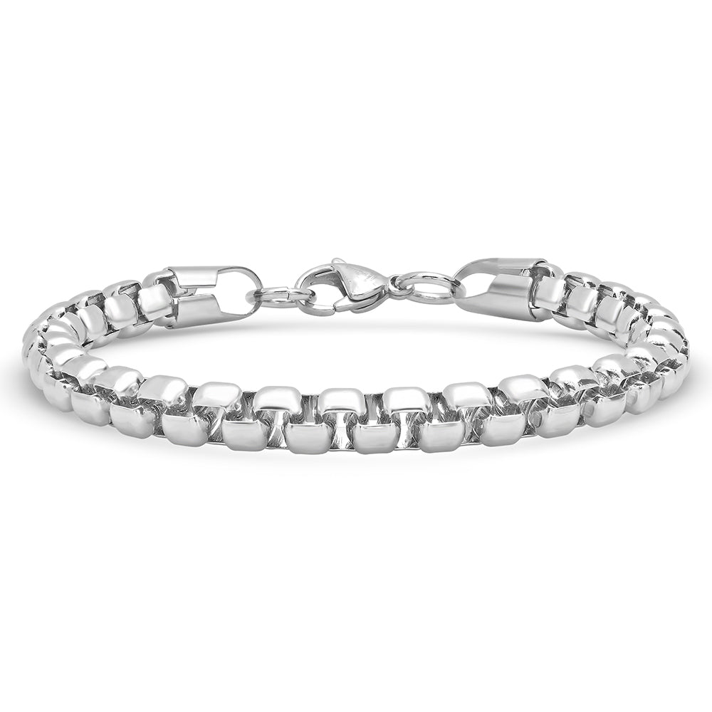 Box Chain Link ID Bracelet