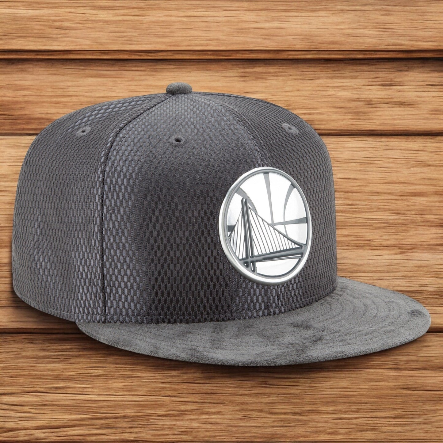 Men's New Era NBA Gs Warriors On Court Official 20Suede 5950 Fitted