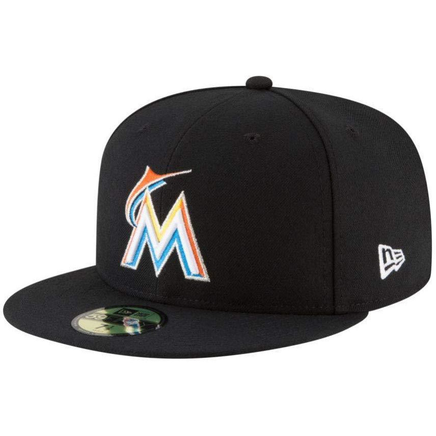 Men's New Era MLB Authentic Collection On Field 59Fifty Fitted Cap Miami Marlins