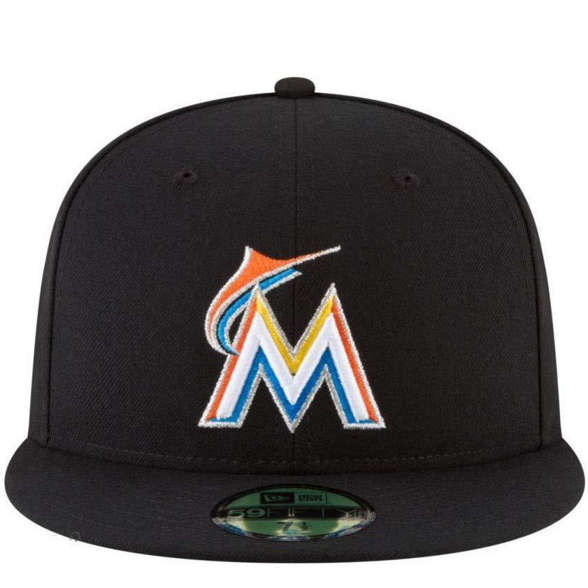 Men's New Era MLB Authentic Collection On Field 59Fifty Fitted Cap Miami Marlins