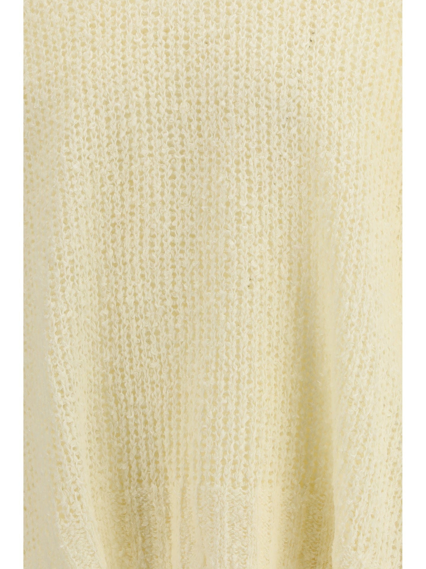 Openwork Sweater Eggshell Linen