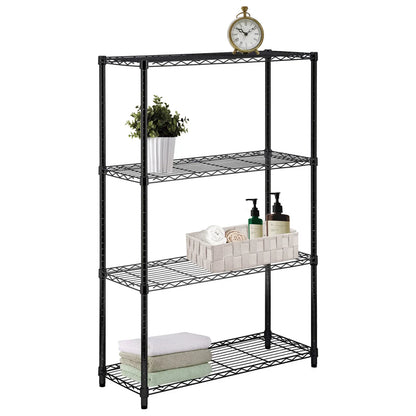 Assembled Foldable Metal Storage Shelving Unit - 3 Sizes & 2 Colors!