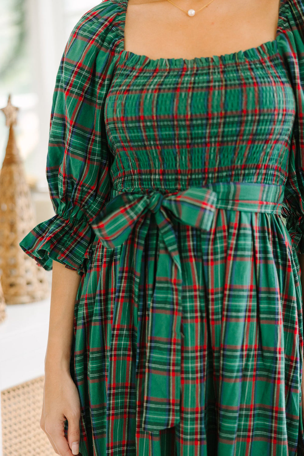 Threaded Pear Scarlett Waist Flared Midi Dress