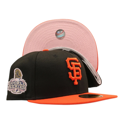 New Era x NYCMode 59Fifty MLB San Francisco Giants 2012 World Series Fitted W/ Pink Undervisor