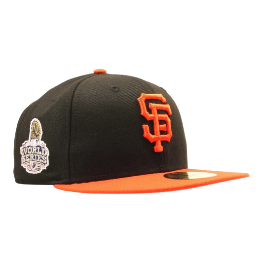 New Era x NYCMode 59Fifty MLB San Francisco Giants 2012 World Series Fitted W/ Pink Undervisor