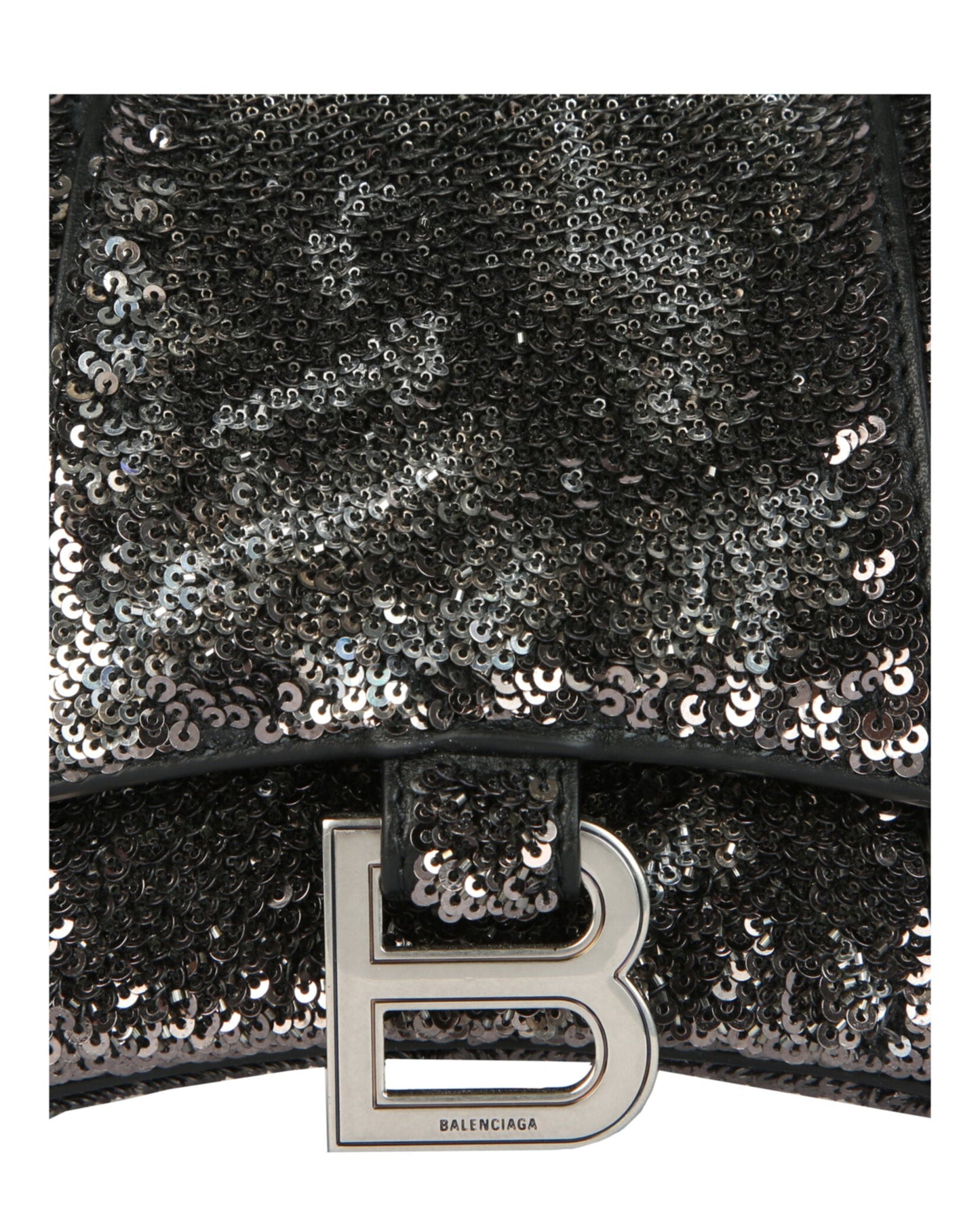 Balenciaga Hourglass Xs Top Handle Bag With Sequins