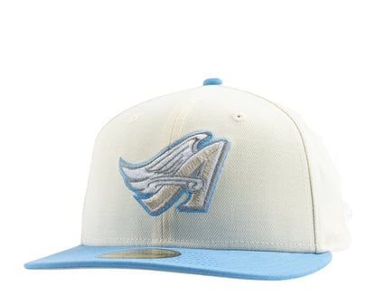 New Era Los Angeles Angels 50th Anniversary Grey Bottom 59FIFTY Men's Fitted Hat — Grey
