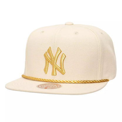 Mitchell & Ness Men's MLB Golden Ivory Snapback Yankees