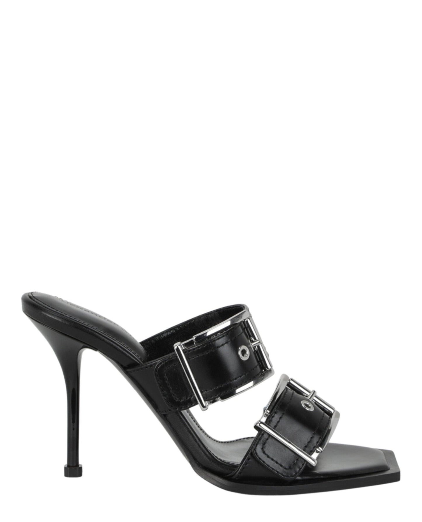 Alexander McQueen Double Buckle Punk Mules