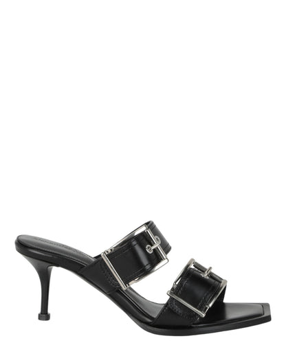 Alexander McQueen Double Buckle Punk Mules